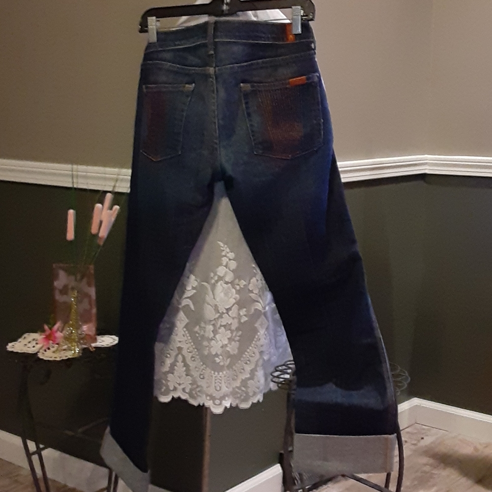 7 For all mankind  cuff jeans